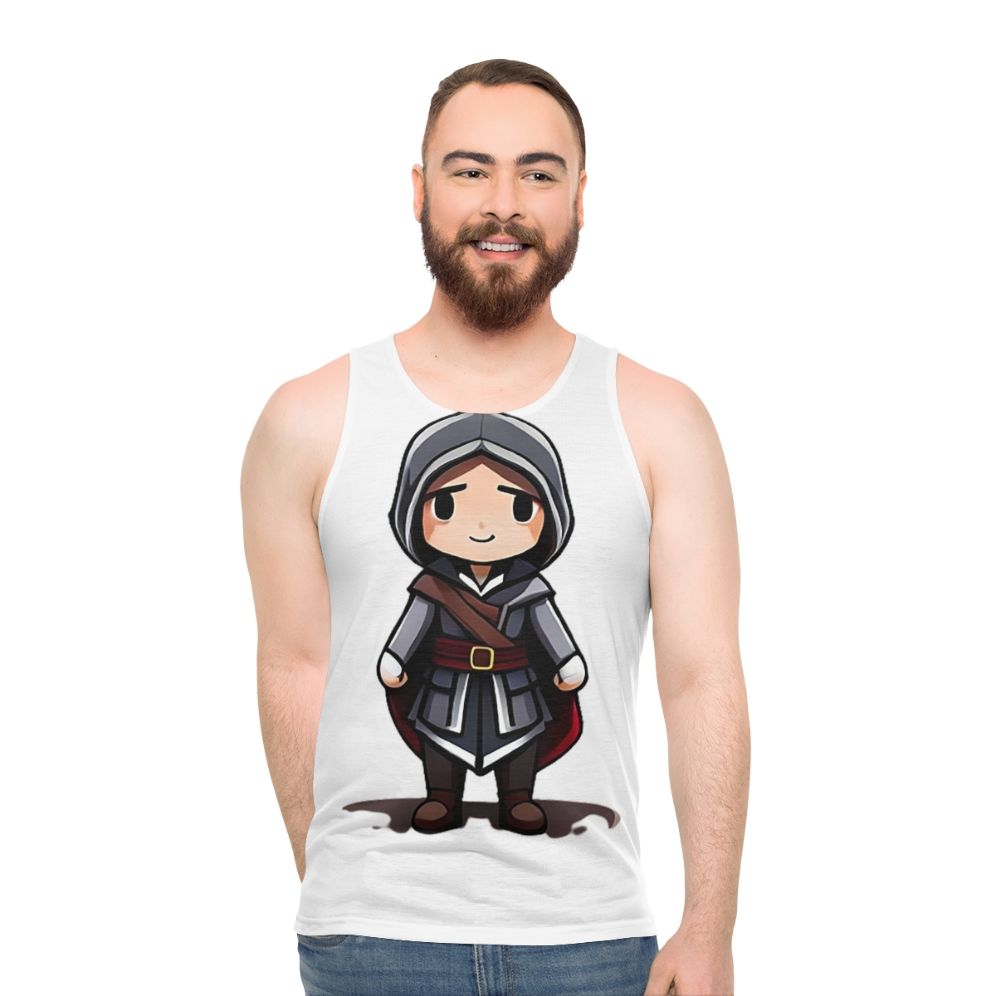Unisex Assassins Creed tank top with minimalist design