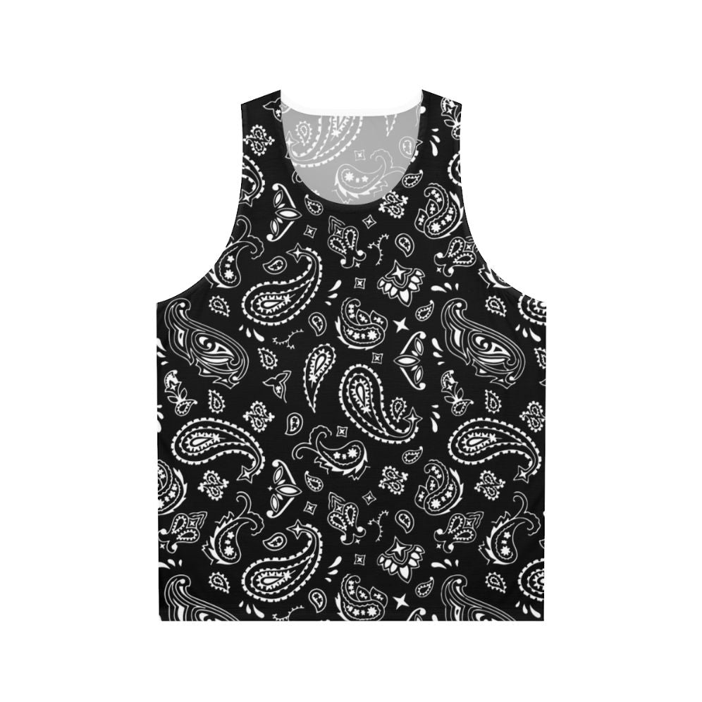 Unisex bandana print tank top