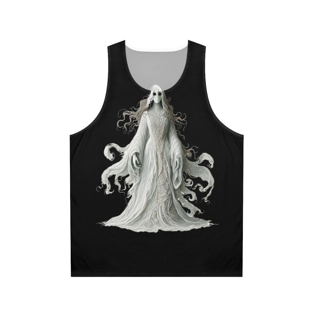 Unisex Banshee Tank Top featuring a mythological Irish spirit