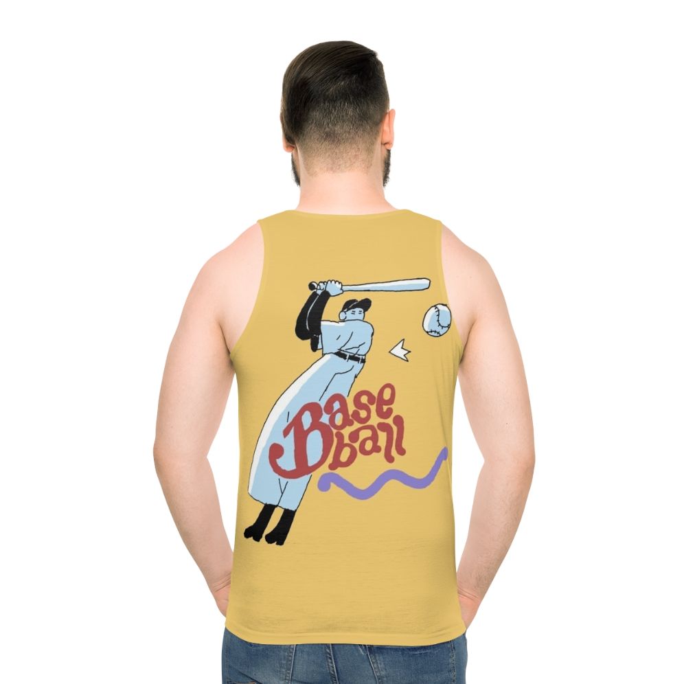 Unisex baseball graphic tank top