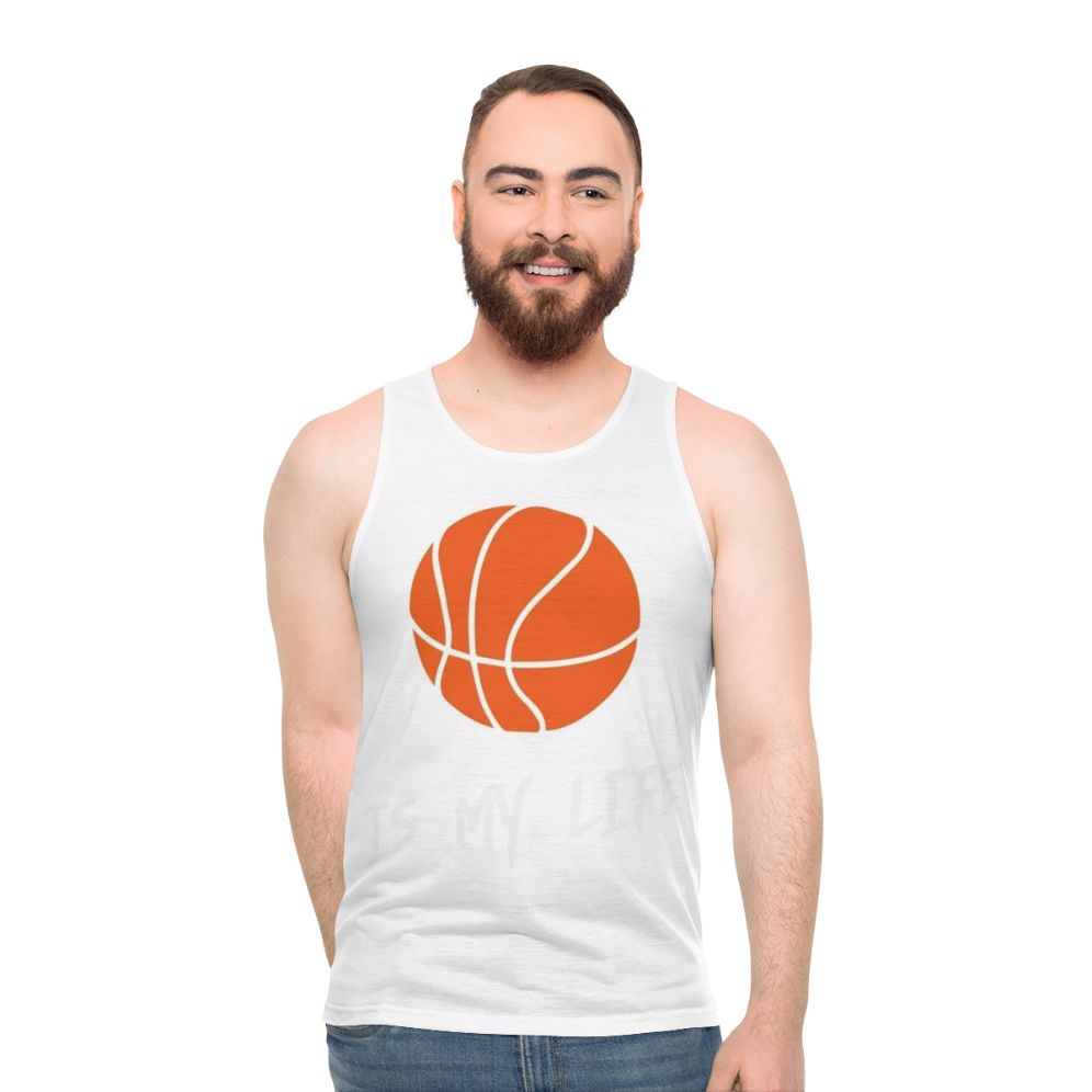 Unisex basketball lover's tank top