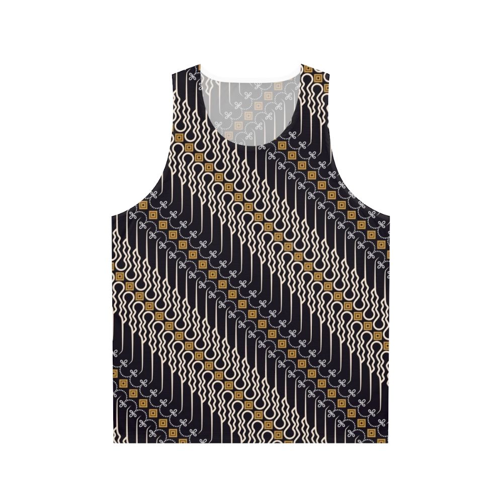 Unisex batik parang motif tank top