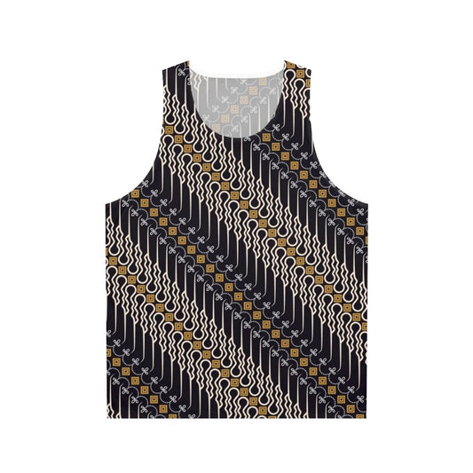 Unisex batik parang motif tank top
