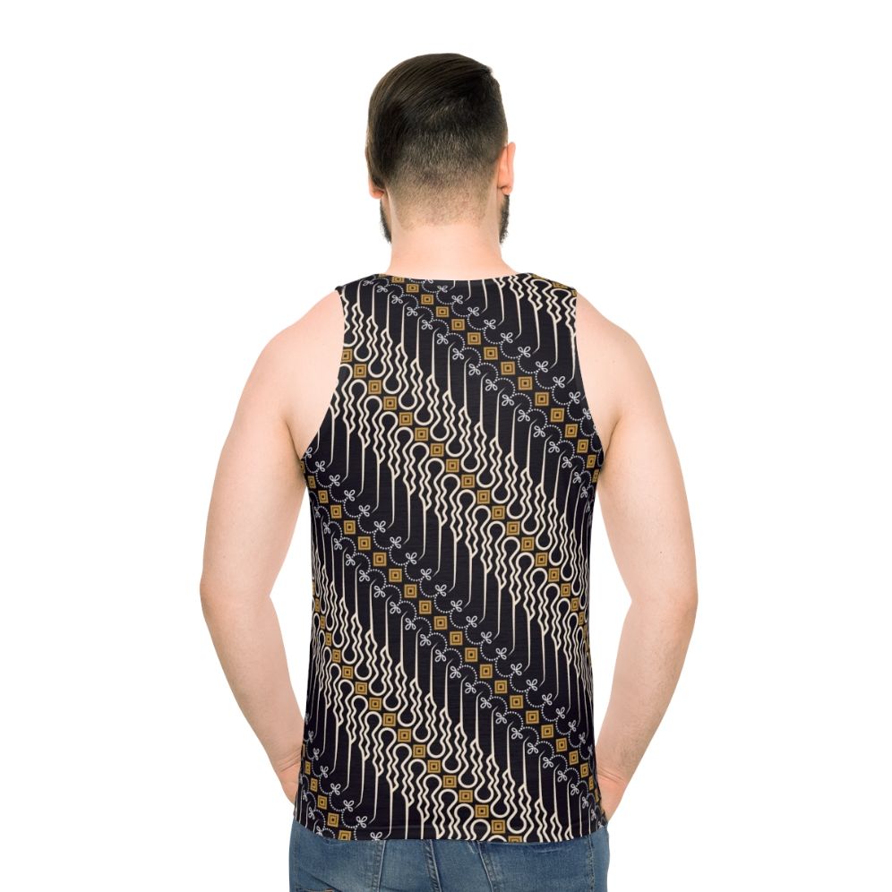 Unisex batik parang motif tank top