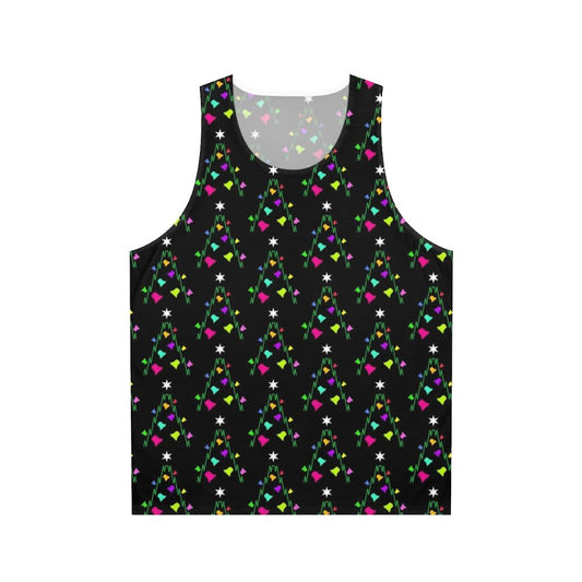 Unisex bell ringing Christmas tree tank top