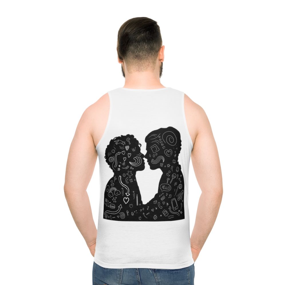Unisex tank top featuring 'Best Friend' design inspired by Netflix series 'Young Royals'