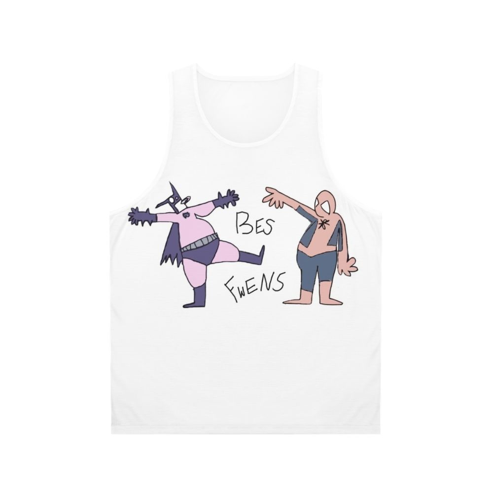 Unisex "Best Fwens" superhero friends tank top