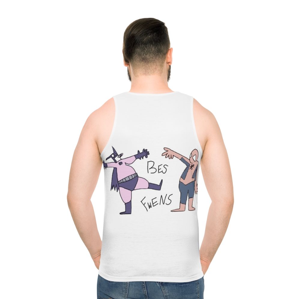 Unisex "Best Fwens" superhero friends tank top