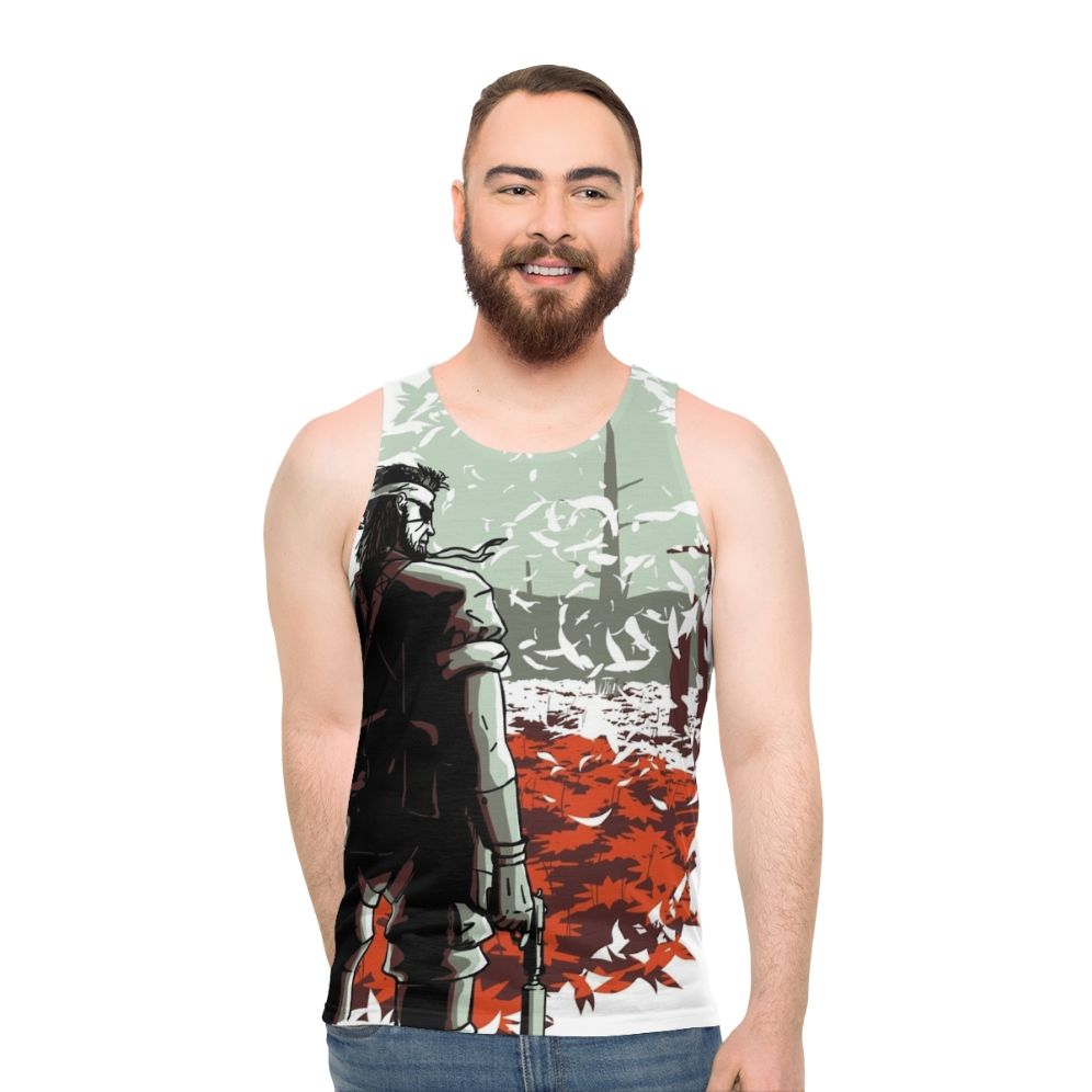 Unisex Big Boss Metal Gear Snake Graphic Tank Top