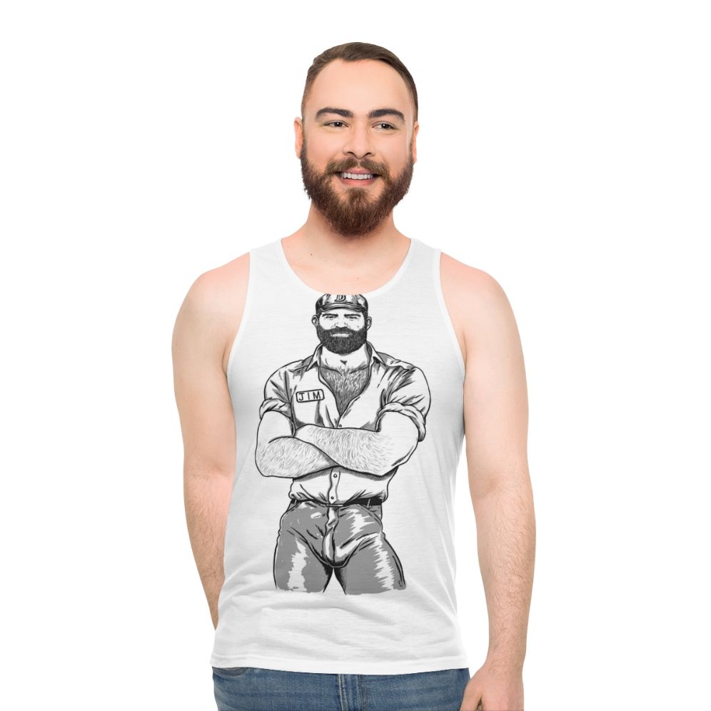 Unisex Big Jim Gay Bear Tank Top
