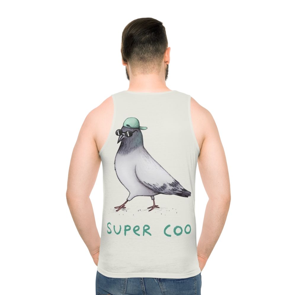 Unisex bird tank top with a super cool and kawaii design