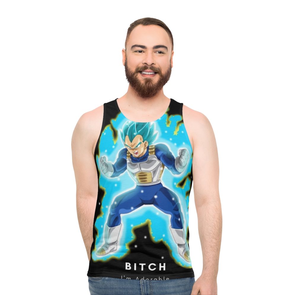 Unisex "Bitch I'm Adorable" Dragon Ball Z Tank Top