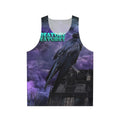 Unisex black graphic tank top