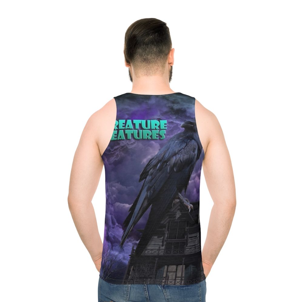 Unisex black graphic tank top
