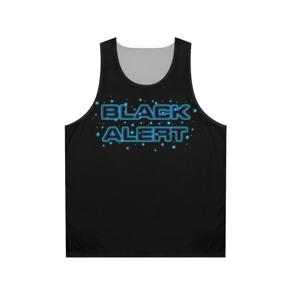 Unisex black tank top inspired by Star Trek Discovery and The Walking Dead