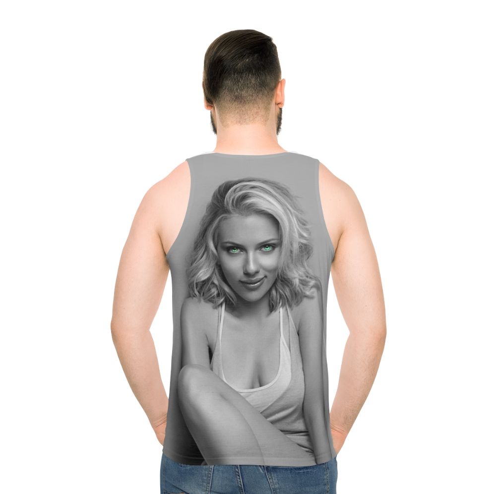 Unisex black tank top