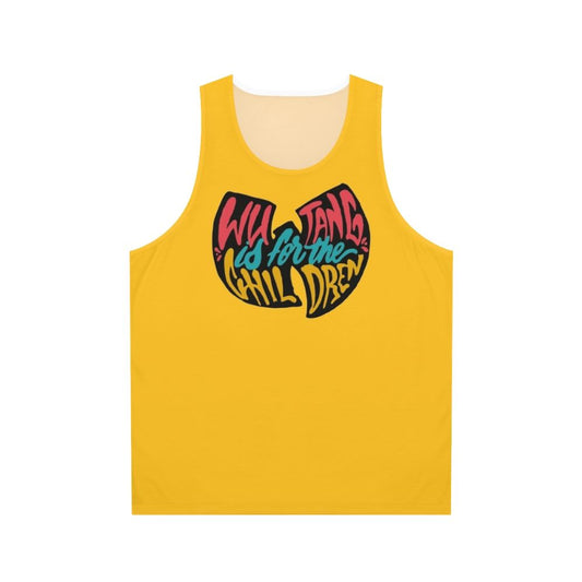 Unisex Black Tank Top for Hip Hop Fans and Youth Culture