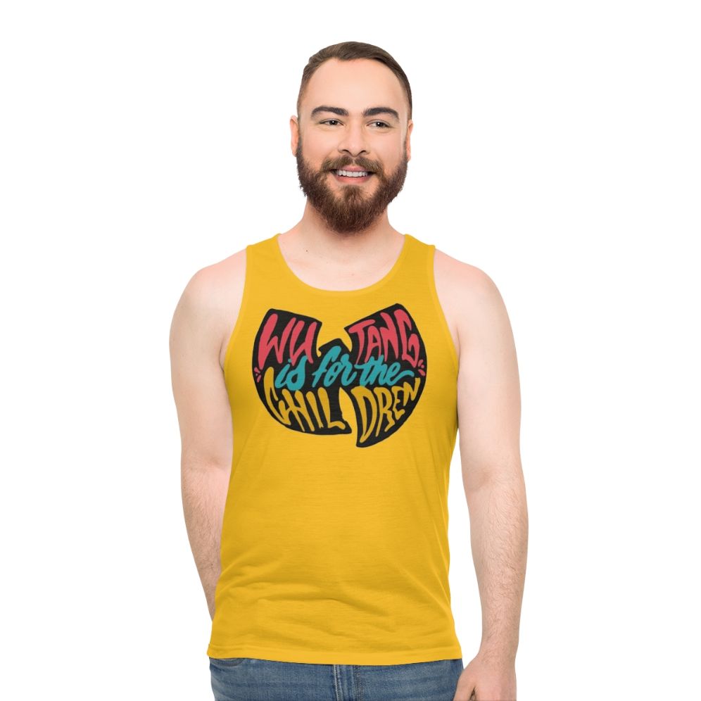 Unisex Black Tank Top for Hip Hop Fans and Youth Culture