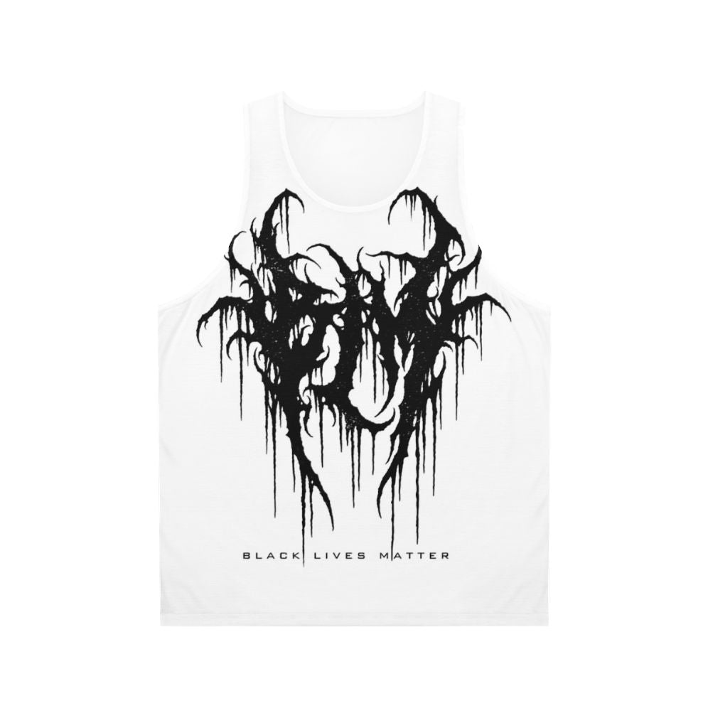 Unisex black lives matter tank top with George Floyd tribute design