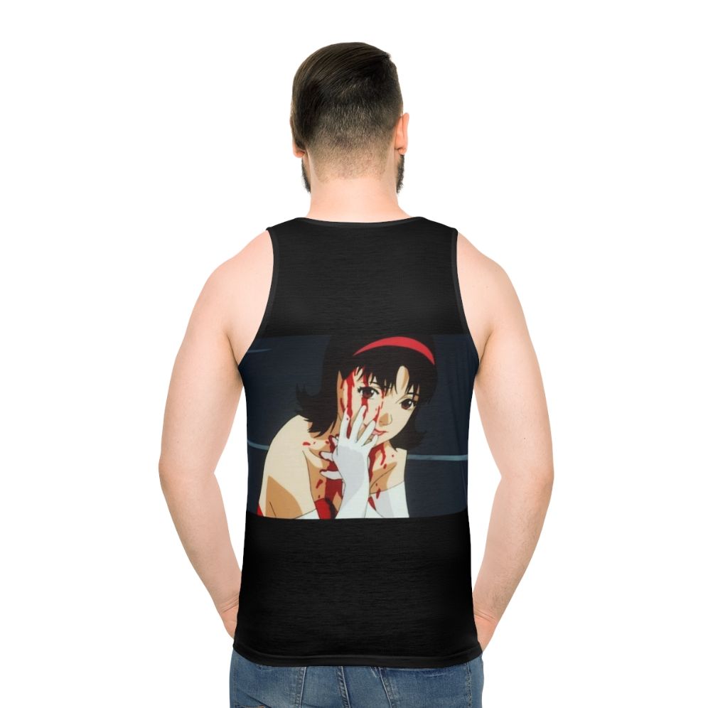 Unisex blue anime tank top