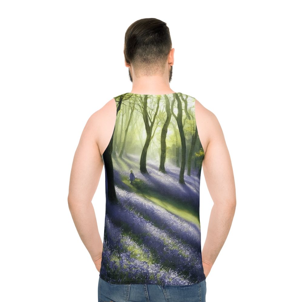 Unisex Bluebell Banks watercolor tank top