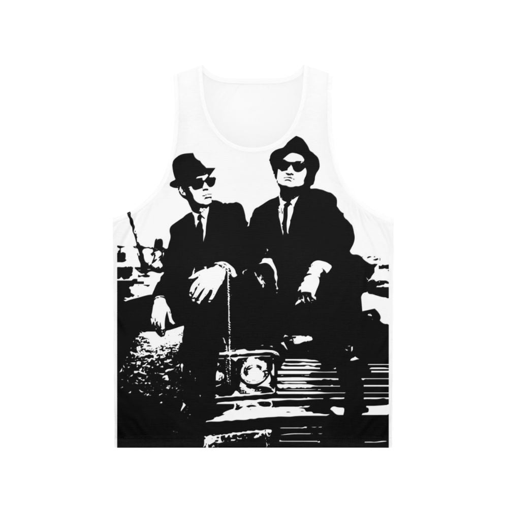 Unisex tank top inspired by the Blues Brothers and Ghostbusters movies