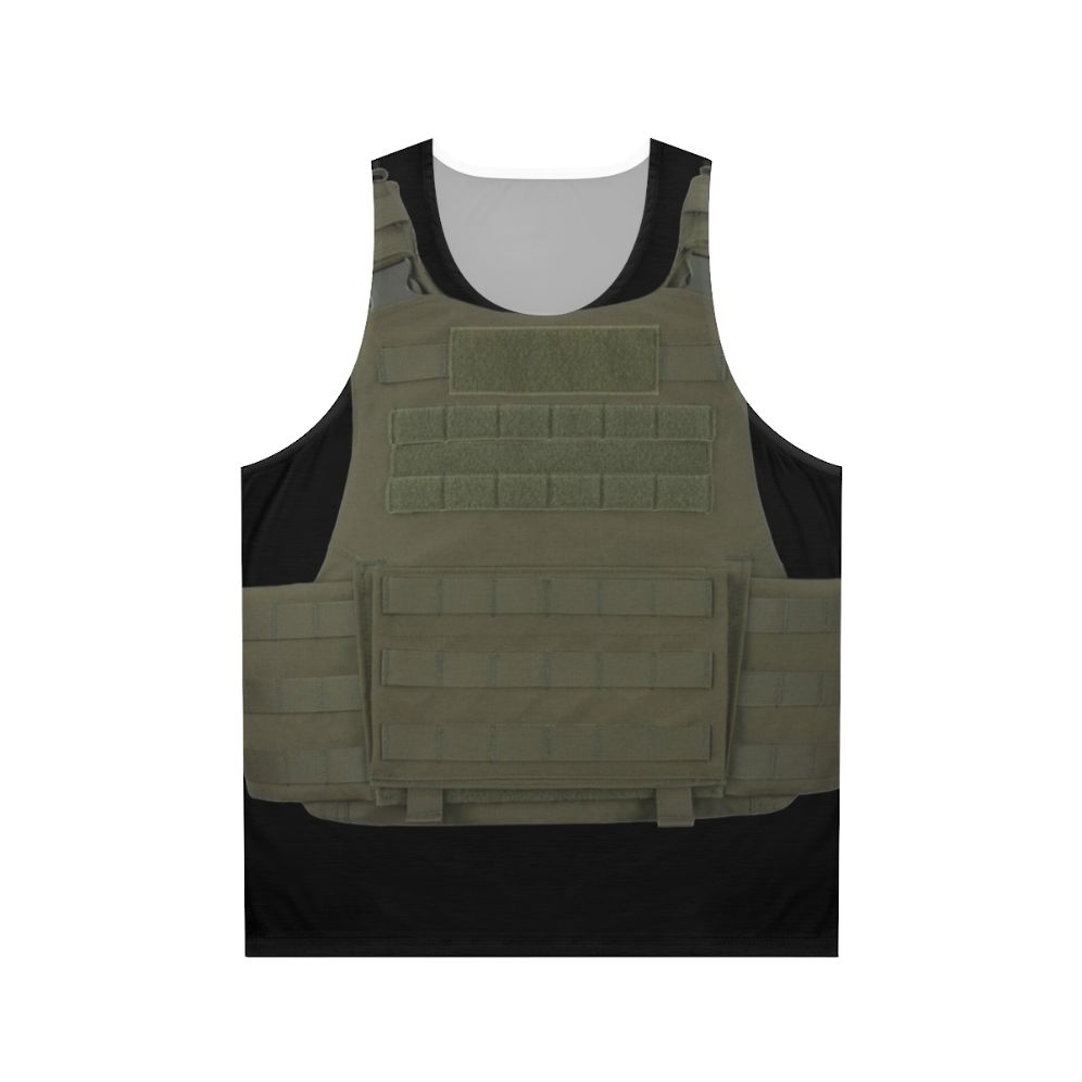 Unisex body armor tank top made with kevlar
