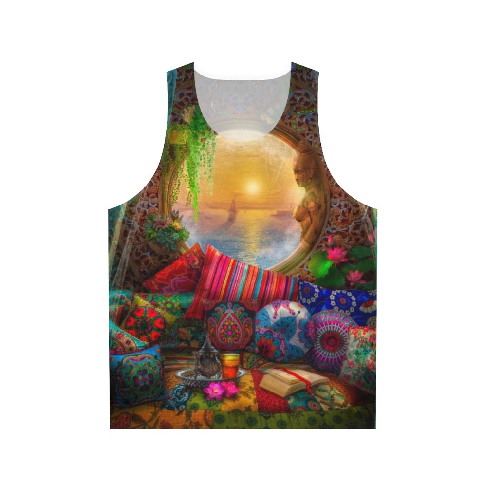 Unisex boho oasis tank top