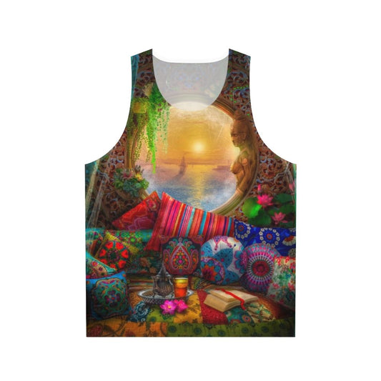 Unisex boho oasis tank top