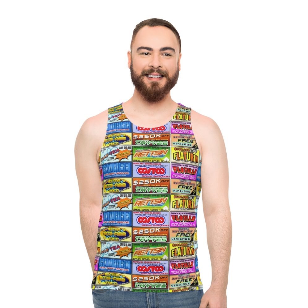 Unisex Brands Of Uhmerica Tank Top with Idiocracy Movie Quotes