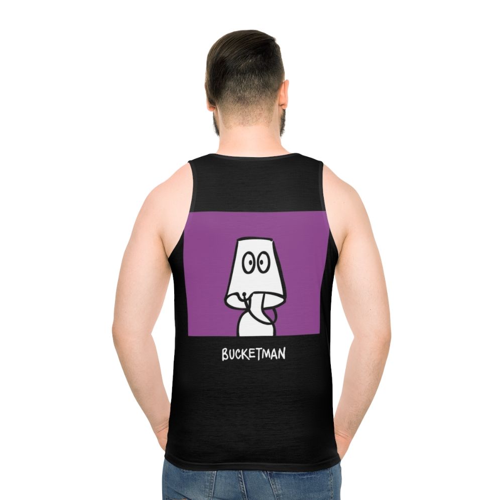 Unisex "Bucketman" superhero graphic tank top