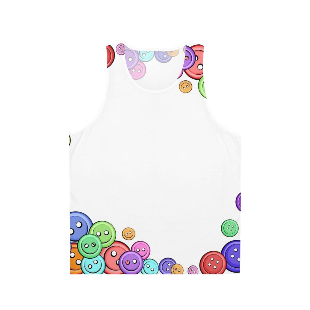 Unisex button frame hobbies sewing tank top
