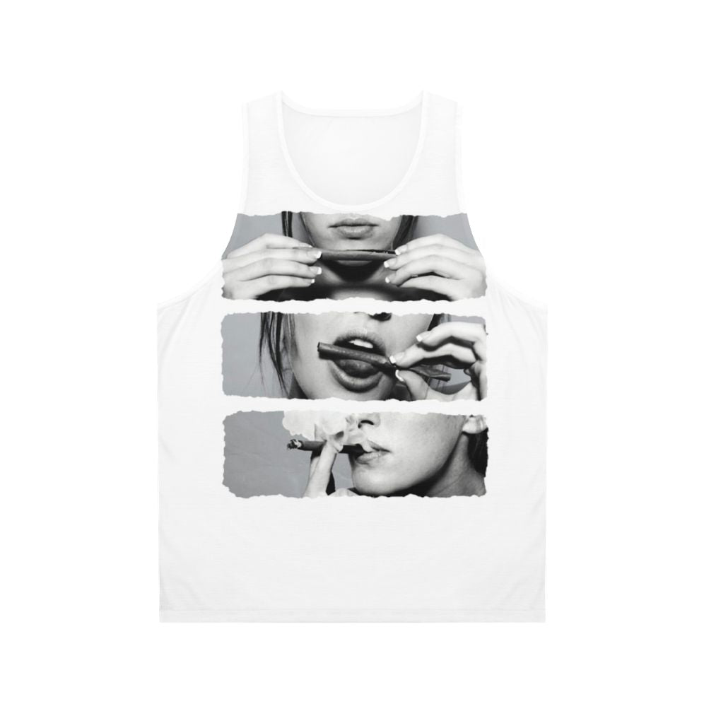 Unisex cannabis flower tank top