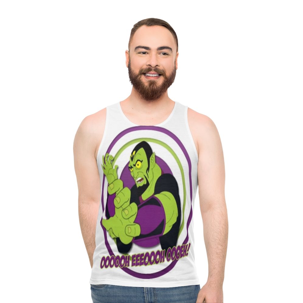Unisex cartoon inspired classic TV references tank top
