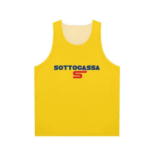 Unisex Cashier Tank Top for Techno Music Fans