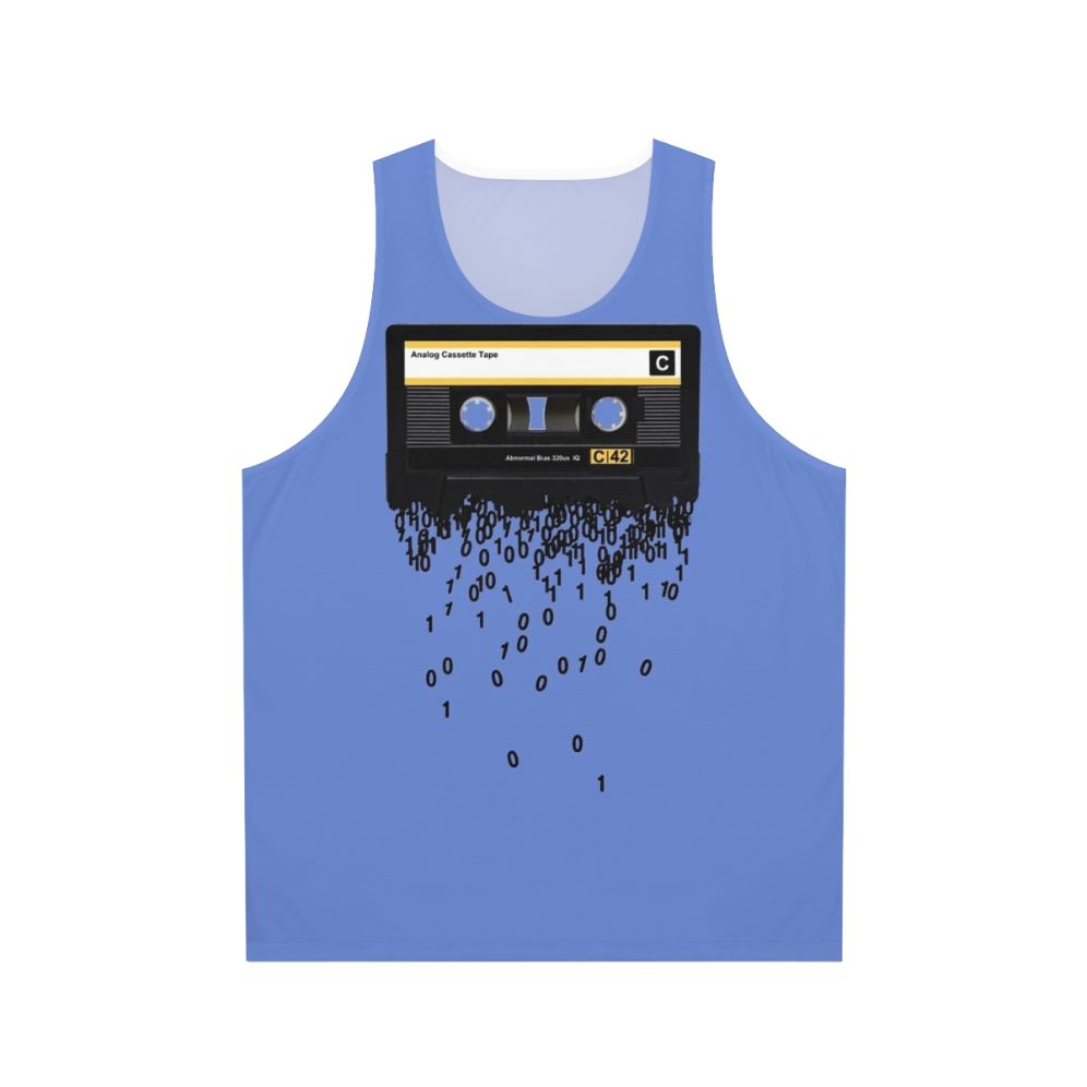 Unisex cassette tape tank top