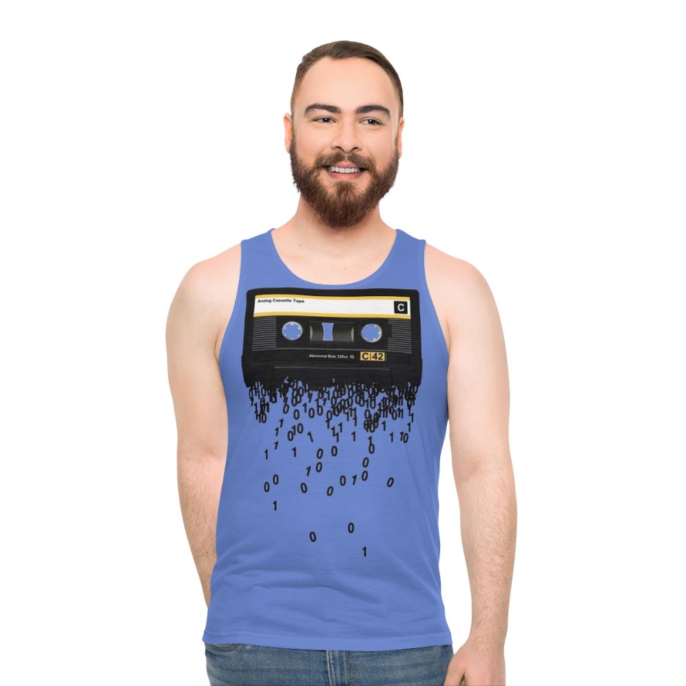 Unisex cassette tape tank top