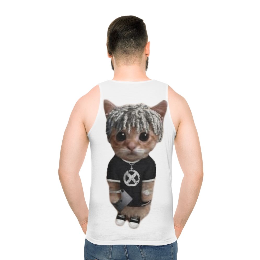 Unisex cat graphic tank top with Ken Carson design