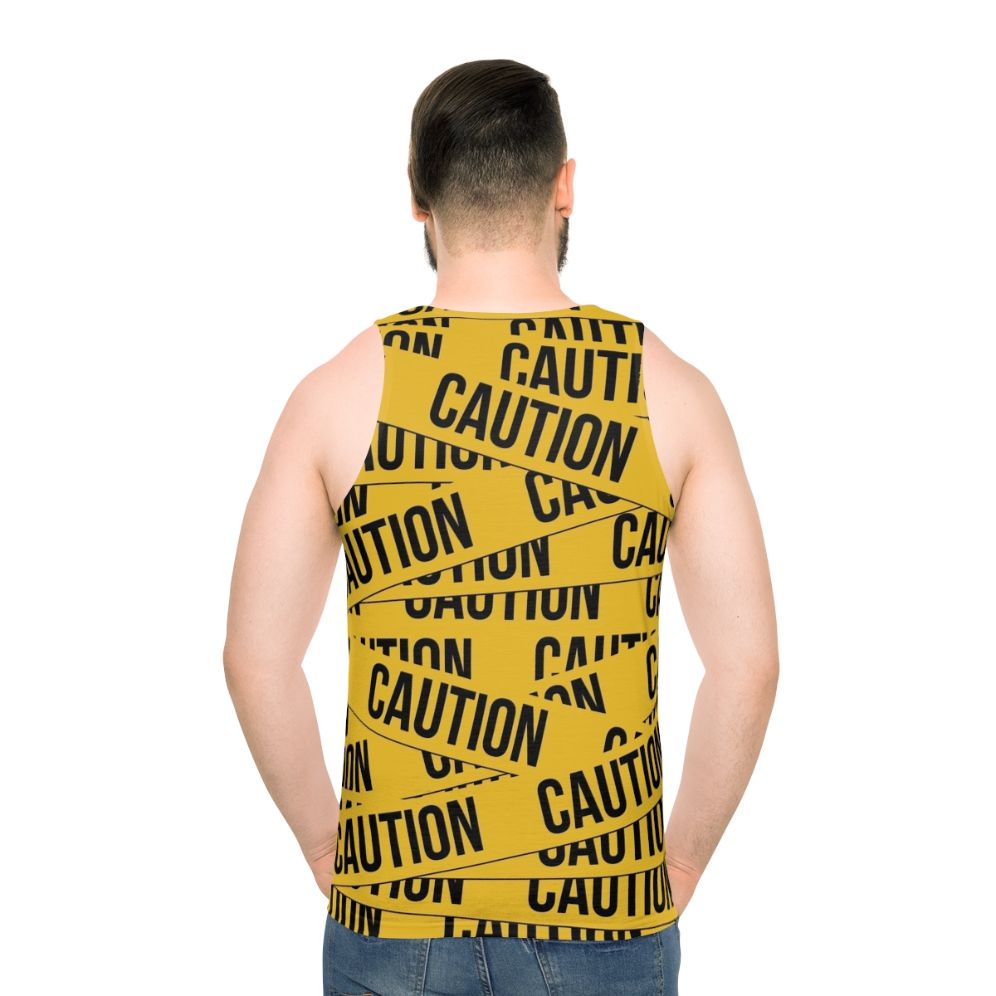 Unisex caution tank top
