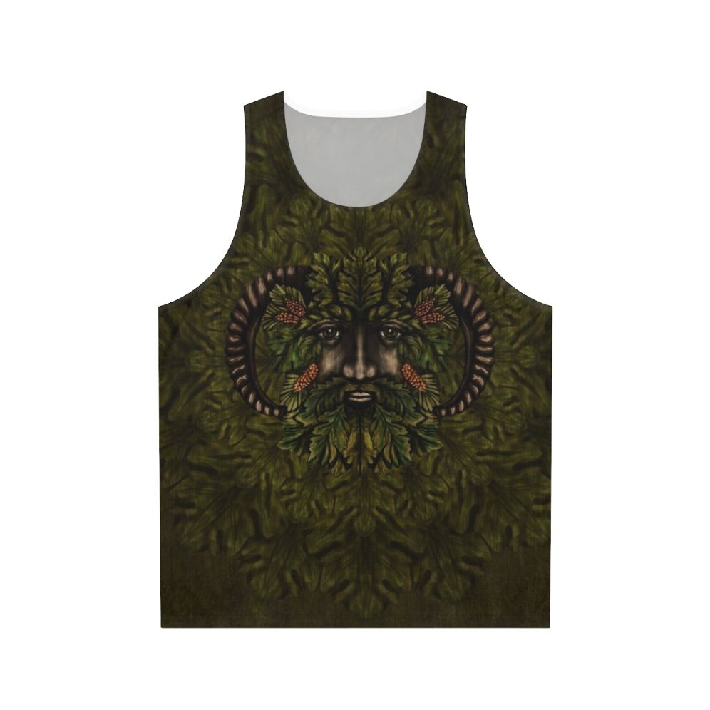 Unisex Celtic Green Man Pagan Tank Top