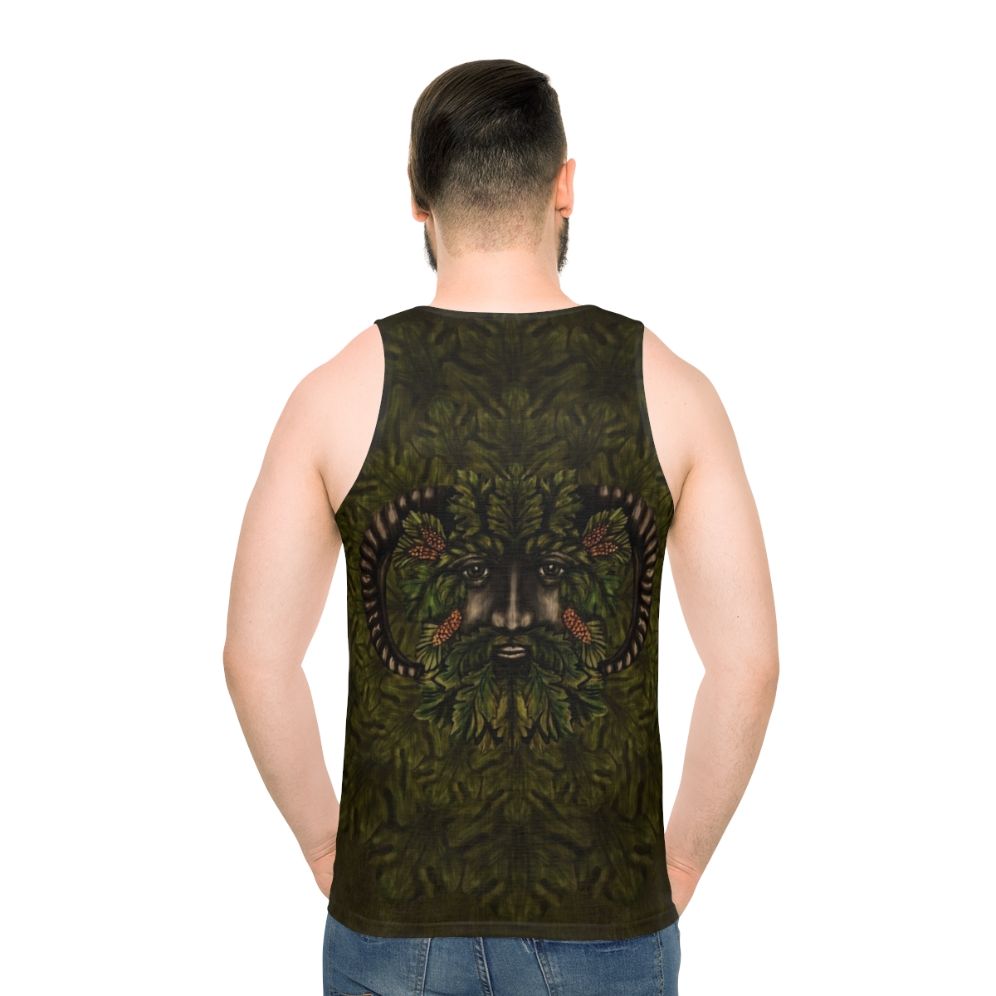 Unisex Celtic Green Man Pagan Tank Top