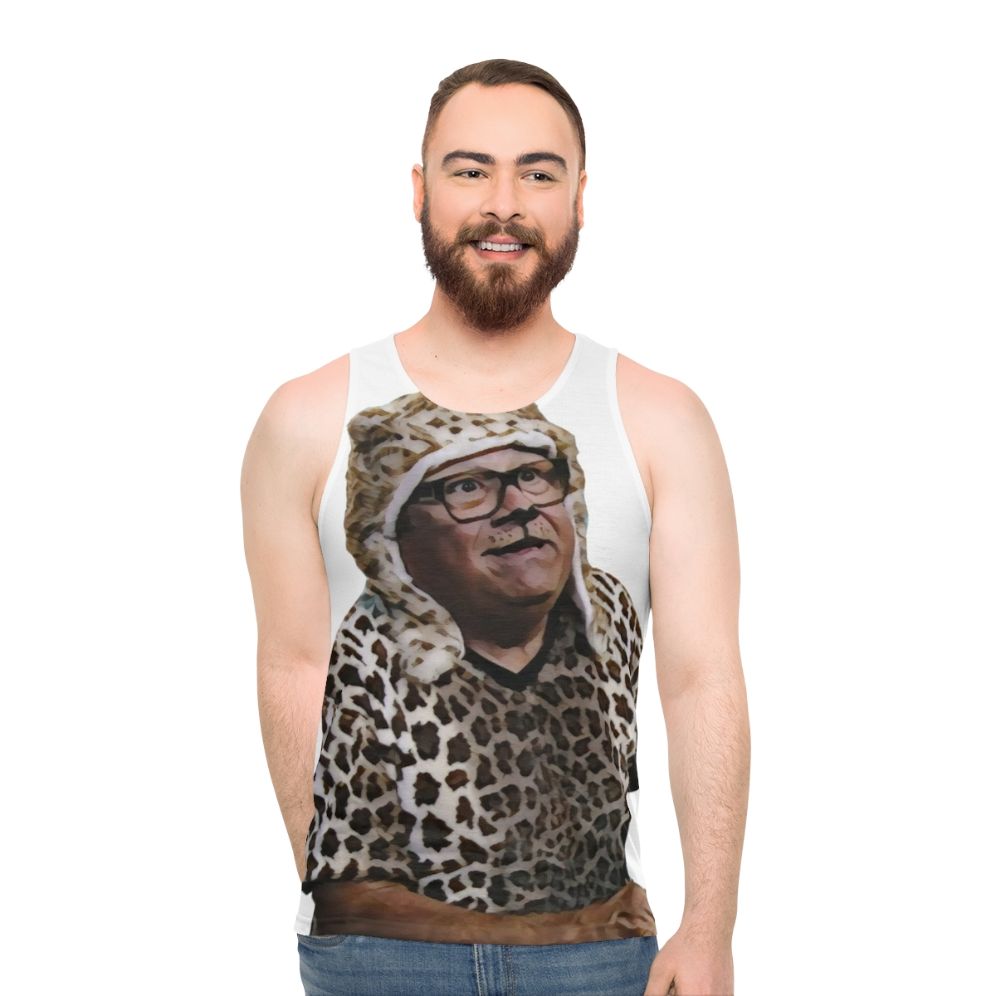 Unisex cheetah print tank top