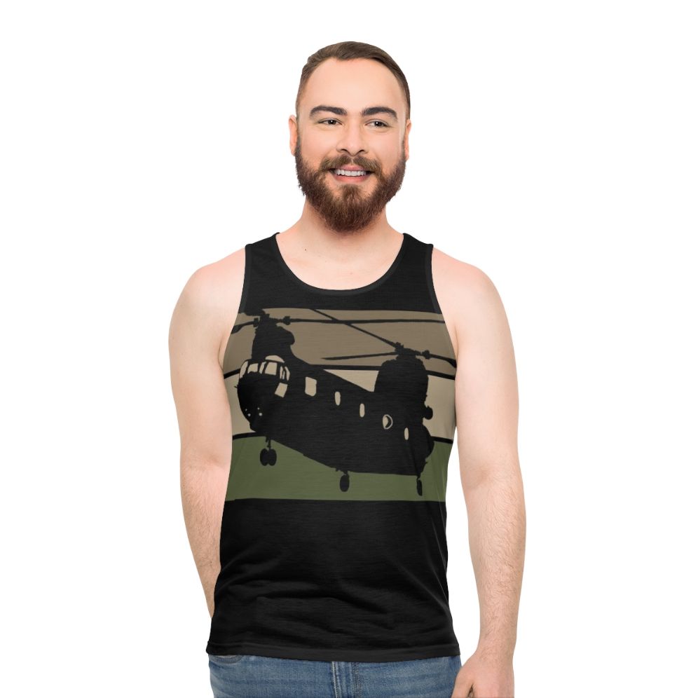 Unisex Chinook military tank top