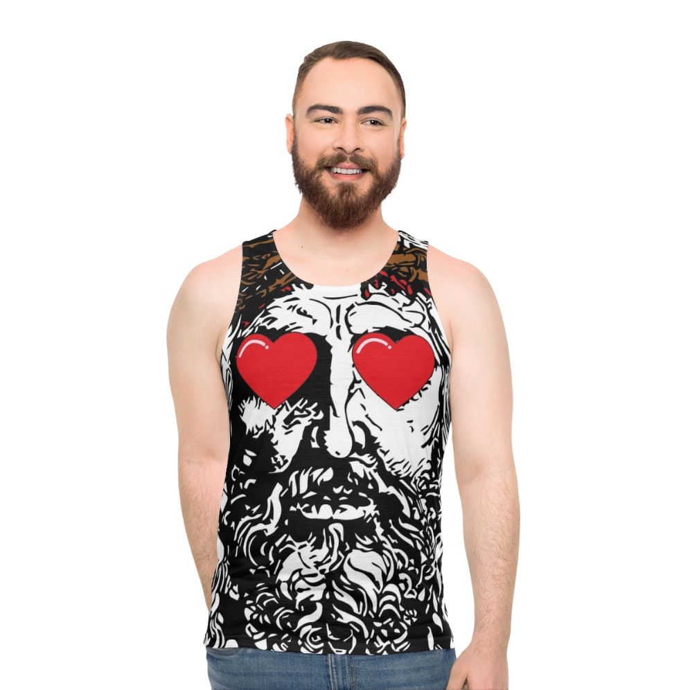 Unisex Christian Jesus Tank Top with Maverick City Music Inspired Design