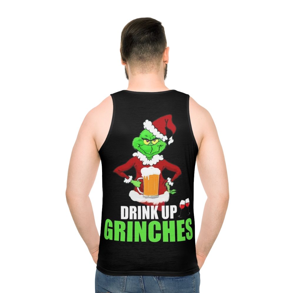 Unisex festive Christmas Grinch tank top