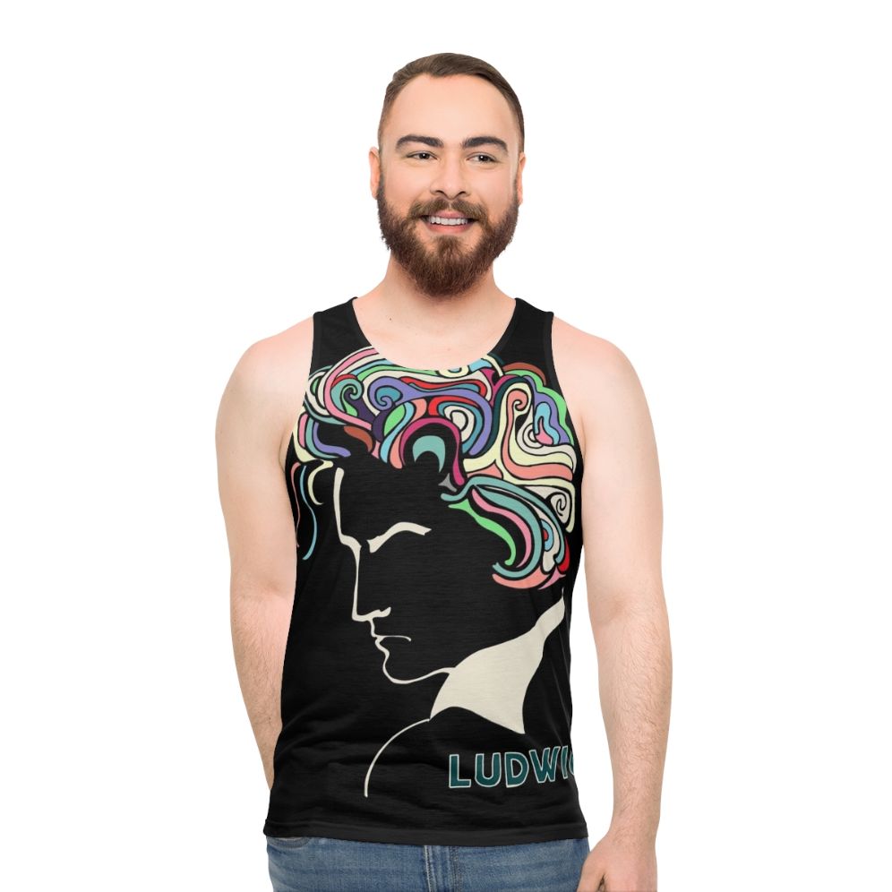 Unisex classical music Beethoven tank top