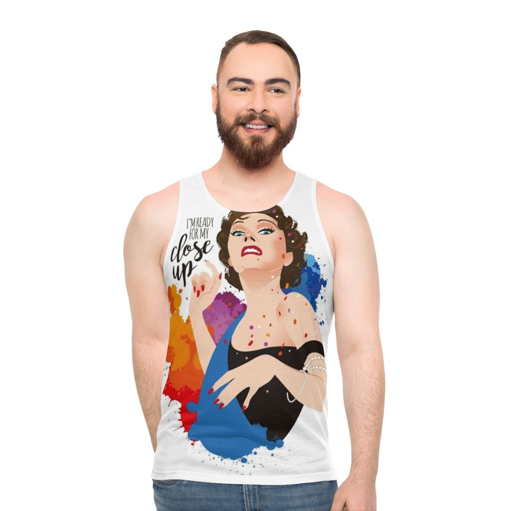 Unisex close up classic cinema tank top