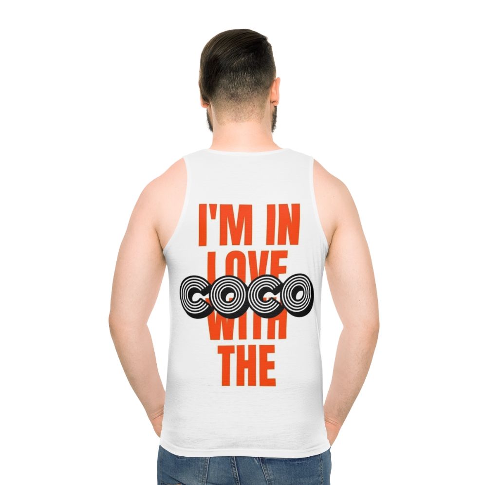 Unisex tank top with "I'm In Love With The Coco" design