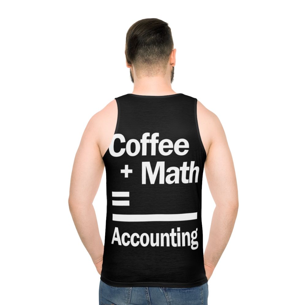 Unisex coffee math accounting tank top