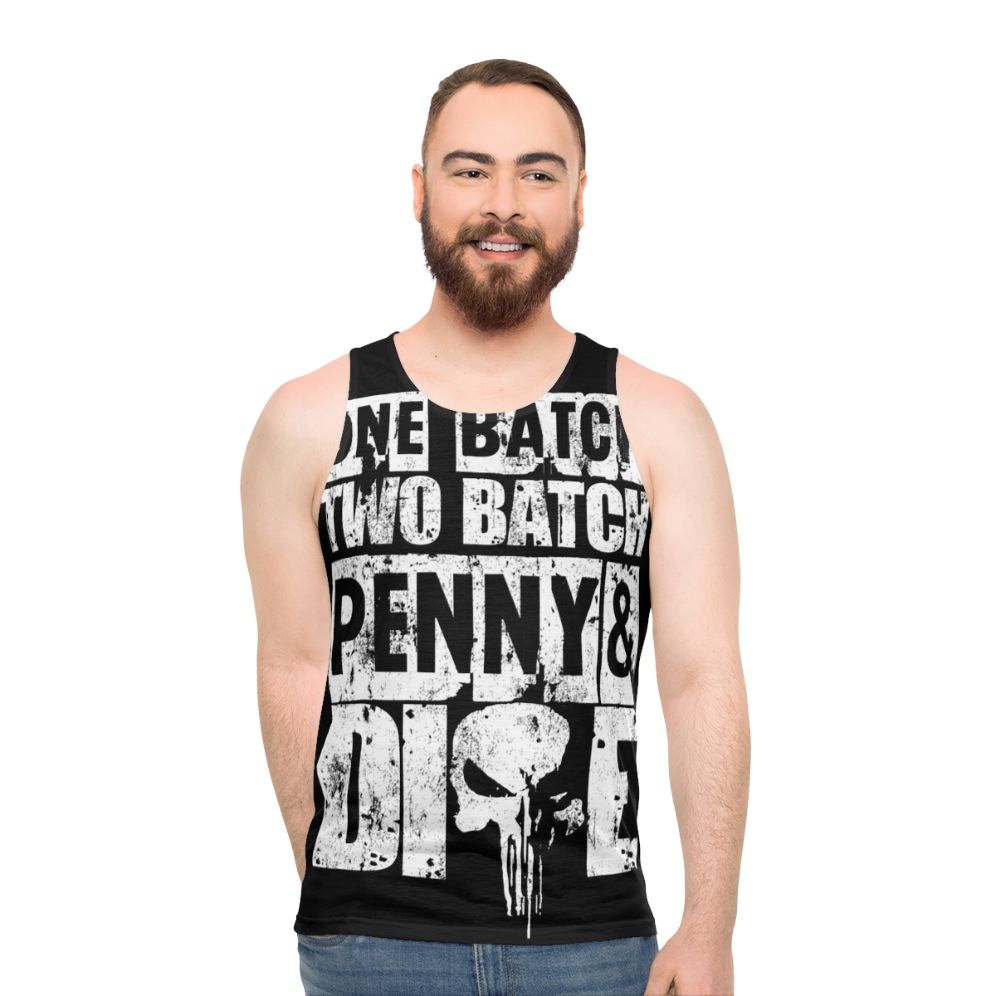Unisex comic book art superhero tank top